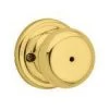 Signature Series Juno Privacy Door Knob, Polished Brass