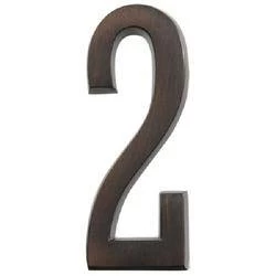 Adhesive Plaque Number, Character 2, 4 In H Character 5 Adhesive Plaque Number, Character 2, 4 In H Character - Image 3