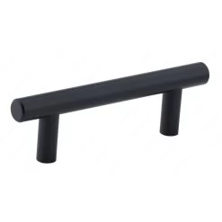 Richelieu 76mm Matte Black Cabinet Pull, 5-Pack