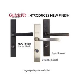 Larson QuickFit Series 20298957 Straight Handle Set, Metal, Aged Bronze -Home-Building Hardware 102264250 HR