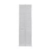 30 X 80-Inch White Seabrooke PVC Louver-Over-Panel Bifold Door -Home-Building Hardware 102655251