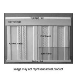 11-Foot 7-1/4-Inch White Deluxe Top Back Rail