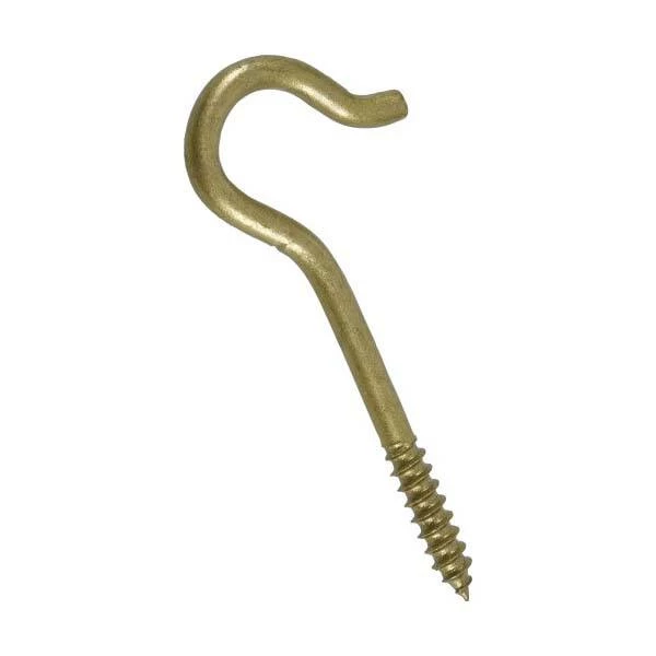 Hillman 3-7/8-Inch #4 Thread Gold Zinc Ceiling Hook 4 Hillman 3-7/8-Inch #4 Thread Gold Zinc Ceiling Hook - Image 3