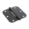 3-1/2-Inch Oil Rubbed Bronze Round Corner Squeak-Proof Door Hinge -Home-Building Hardware 103053375 HR