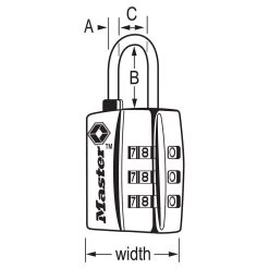 Master Lock TSA-Approved Luggage Lock -Home-Building Hardware 1066349.4