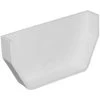 2-1/2 X 1 X 4-1/2-Inch Raingo White Vinyl Inside Gutter End Cap