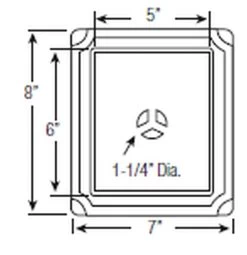 Khaki Mountmaster Scalloped Mounting Block -Home-Building Hardware 1299247 ep 1534532520 0