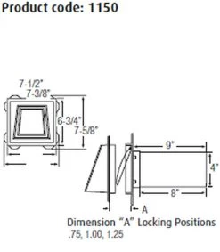 4-Inch Khaki Hooded Dryer Vent