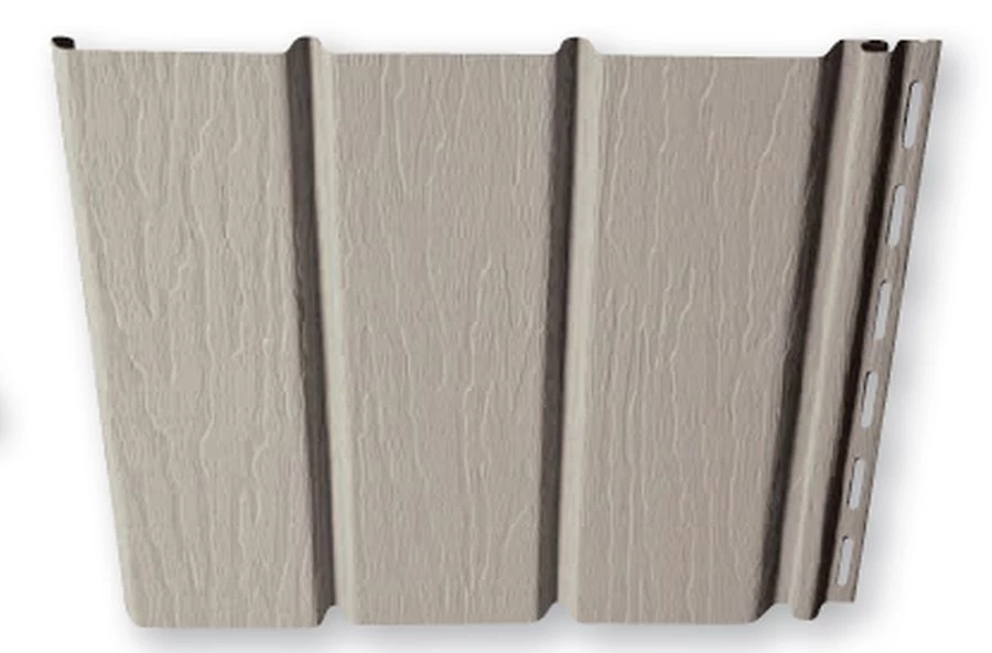 Triple 4 Sandalwood Center-Vent Vinyl Soffit 5 Triple 4 Sandalwood Center-Vent Vinyl Soffit - Image 3