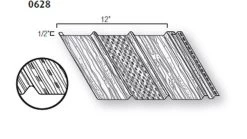 Triple 4 Sandalwood Center-Vent Vinyl Soffit