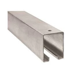 1-57/64 In W X 2-13/32 In H Galvanized Steel Box Rail 3 1-57/64 In W X 2-13/32 In H Galvanized Steel Box Rail