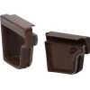 5-Inch Brown Traditional Vinyl End Cap Set