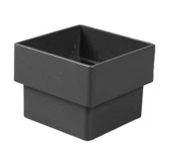 Brown Vinyl Square Downspout Connector