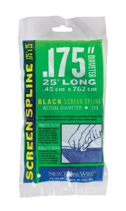 Spline Serrated Grey.175x25 Ft