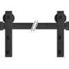 Black Barn Door Hardware For 84-Inch Door -Home-Building Hardware 202903
