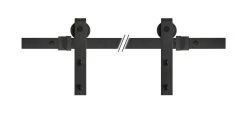 Black Barn Door Hardware For 84-Inch Door