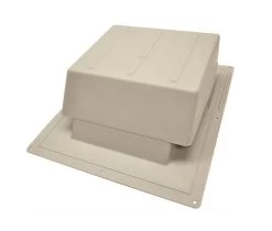 5.88-Inch Gray Slant Back Roof Louver