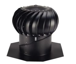 12-Inch Black Whilybird Turbine Vent