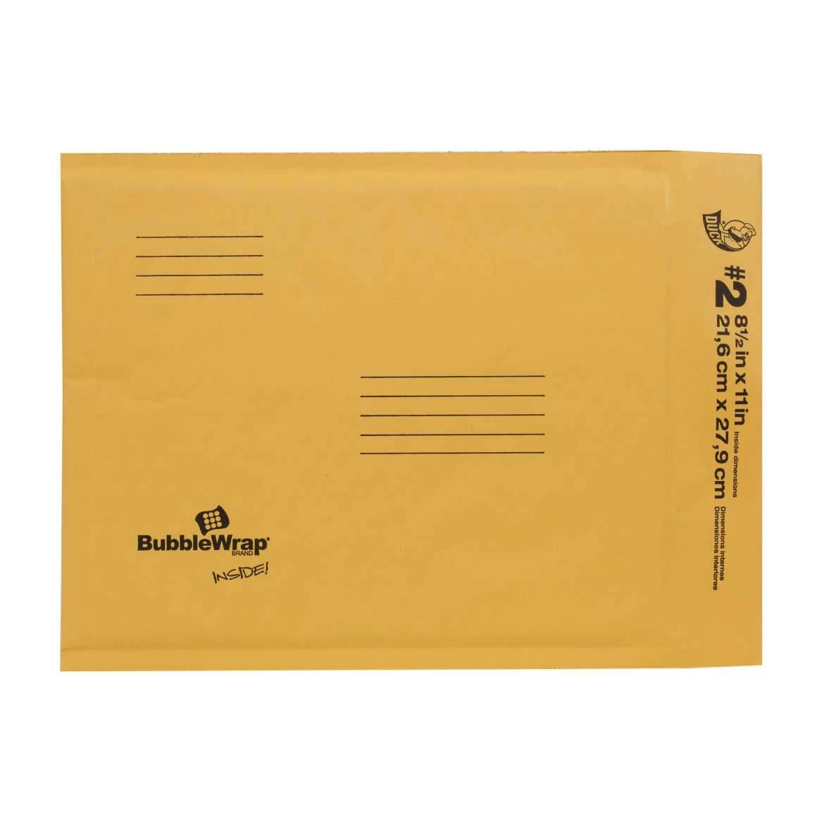 #2 Yellow Self-Adhesive Closure Manila Kraft Bubble Mailer 4 #2 Yellow Self-Adhesive Closure Manila Kraft Bubble Mailer - Image 2