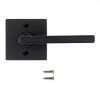 Matte Black Halifax Square Lever Pull -Home-Building Hardware 2399079B