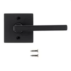 Matte Black Halifax Square Lever Pull
