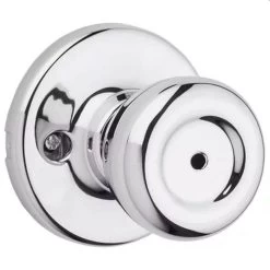 Polished Chrome Tylo Bed/Bath Door Knob