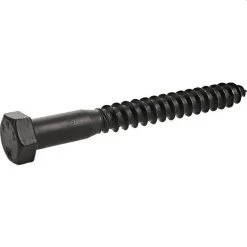 3/8-20 X 3-1/2-Inch Deck Plus Black Lag Screw 25-Piece