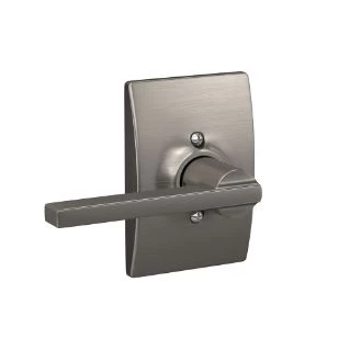 Satin Nickel Latitude Hall And Closet Passage Lever With Century Trim 7 Satin Nickel Latitude Hall And Closet Passage Lever With Century Trim - Image 5