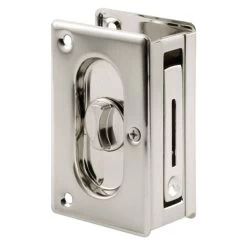 Satin Nickel Privacy Pocket Door Lock
