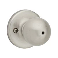 Polo Signature Satin Nickel Ball Privacy/Bed/Bath Knob