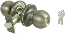 Antique Brass T3 Entry Knob Lockset 7 Antique Brass T3 Entry Knob Lockset -Home-Building Hardware 2970846