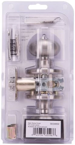 Satin Nickel TF Entry Knob Lockset