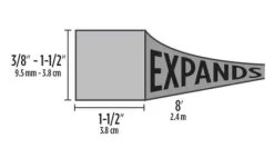 1-1/2-Inch X 1-1/2-Inch X 8-Foot Black, Expandable Foam Weatherseal -Home-Building Hardware 3132701 ep 1702253425 4