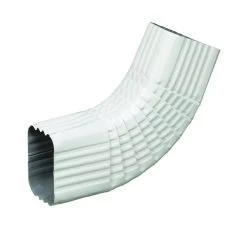 2 X 3-Inch White Vinyl K-Style Gutter Transition Elbow