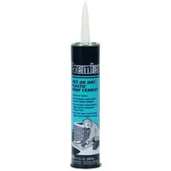11-Ounce Black Wet Or Dry Plastic Roof Cement