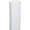 3 In X4 In X10 Ft White Aluminum Downspout 2 3 In X4 In X10 Ft White Aluminum Downspout -Home-Building Hardware 3582293