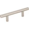 Satin Nickel Naples Cabinet Bar Pull, 3-Inch Center-To-Center
