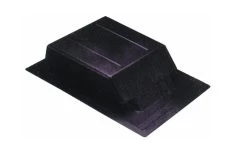 Roof Vent Slant Back Plastic Black