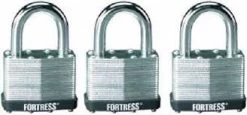 Master Lock 2-Inch Padlock Fortress 3-Pack