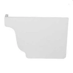3.6 X 1.1 X 5.1-Inch White Repla K Right Hand Gutter End Cap
