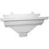2 X 3-Inch White Repla K Gutter Drop Outlet -Home-Building Hardware 4997177