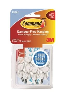 COMMAND Comman Small Clear Wire Hooks