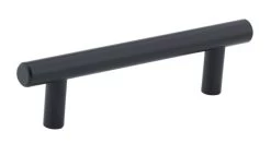 Richelieu 96mm Matte Black Contemporary Steel Pull
