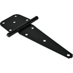 8-Inch Black Heavy Duty T-Hinge