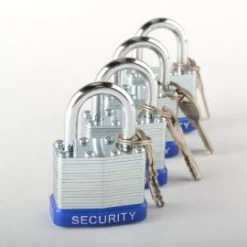 4-Piece 40-Mm Laminated Padlock Set