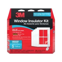 3M 3-Foot X 5-Foot Clear Indoor Window Insulator Kit 5-Pack