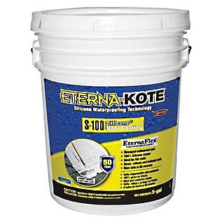 Eterna-Kote 100% Silicone 4.75 Gal S-100 Silicone+ Roof Coating 3 Eterna-Kote 100% Silicone 4.75 Gal S-100 Silicone+ Roof Coating