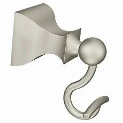 Moen Retreat Brushed Nickel Single Robe Hook