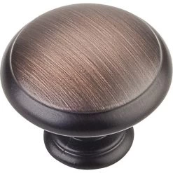 1-3/16-Inch Brushed Oil Rubbed Bronze Gatsby Cabinet Knob 10-Pack