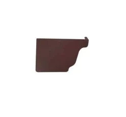 3.6 X 1.1 5.1-Inch Brown Repla K Left Hand Gutter End Cap